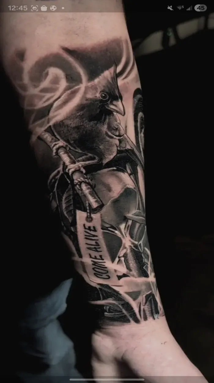 Come Alive — Black & gray tatuaje por Amed Cid