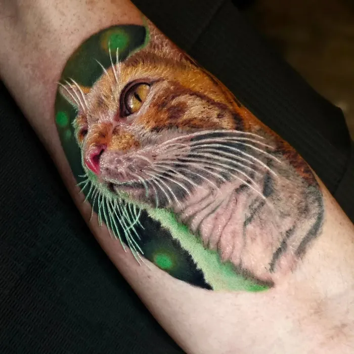 Cat — Color tatuaje por Amed Cid