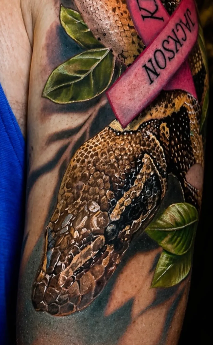 Python · Jackson — Color Realism tattoo by Amed Cid
